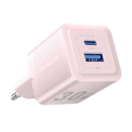 Cargador De Pared Vention Gan USB-C USB-A 30W Rose | InfoChen