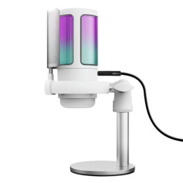 Microfono Trust Gaming Gxt 238W Auron USB RGB White | InfoChen