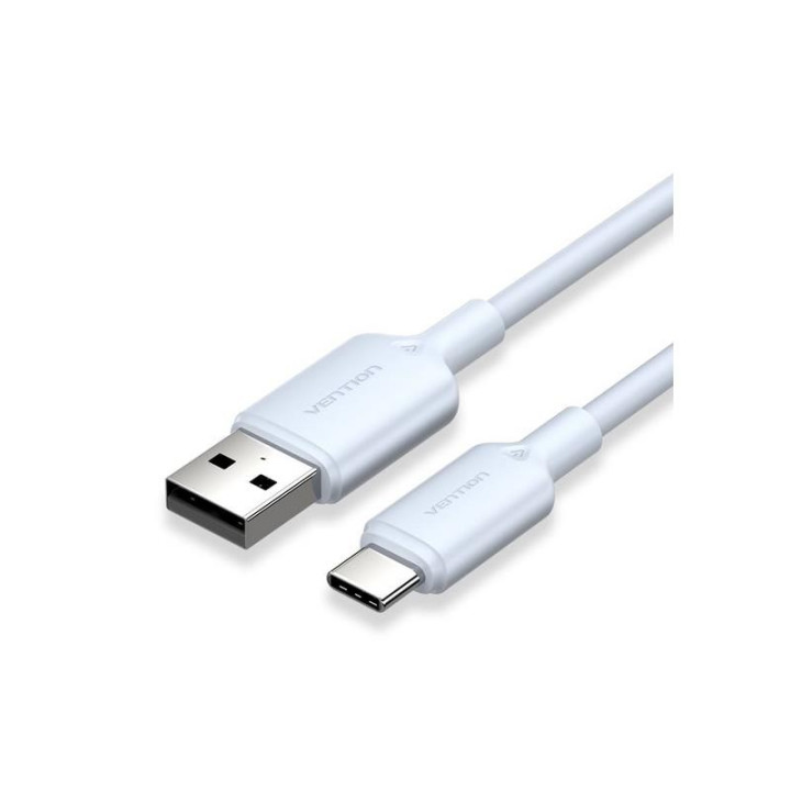 Cable Vention USB-A - USB-C 3A 60W 1M Trenzado Blue | InfoChen