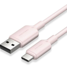 Cable Vention USB-A - USB-C 3A 60W 1M Trenzado Rose | InfoChen