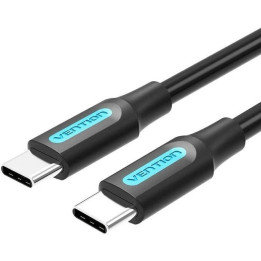 Cable USB-C Vention Tipo USB-C/m - USB-C/m 3A PD60W 0.5M Black |