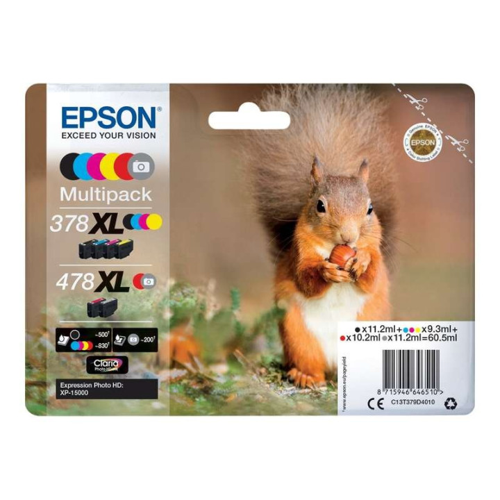 Tinta Epson C13T379D4010 Multipack 478XL T379D | InfoChen