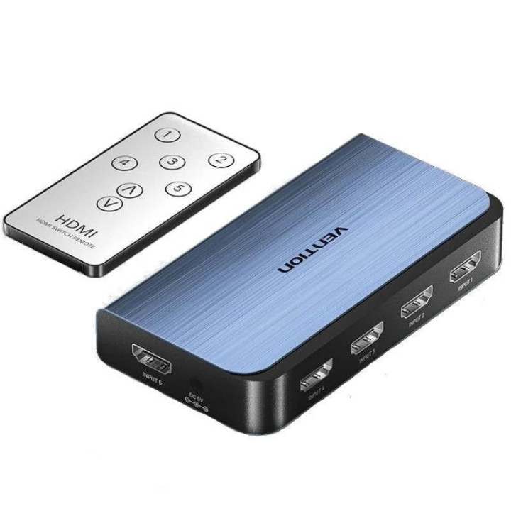 Switch Conmutador Vention HDMI 2.0 4K Hdmi/h - 4XHDMI/H Blue |