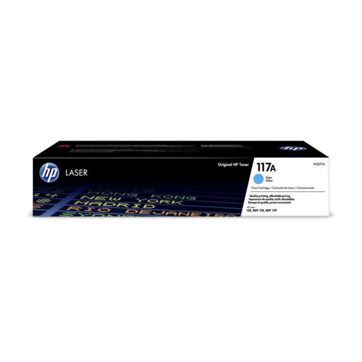 Toner HP W2071A 117A Cyan | InfoChen Canarias