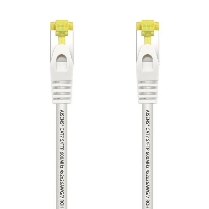Cable De Red CAT.7 S/ftp 0.25M Aisens White | InfoChen Canarias