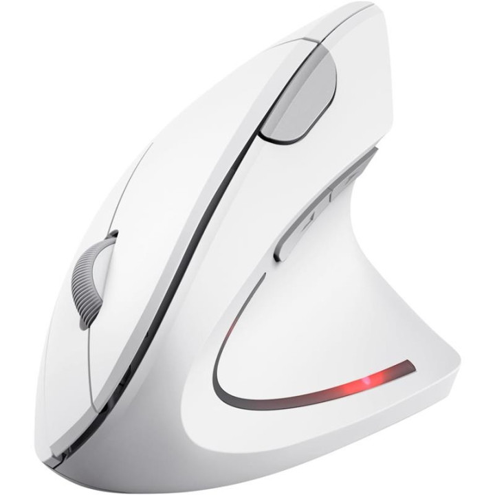 Raton Trust Verto Wireless Ergonomic White | InfoChen Canarias