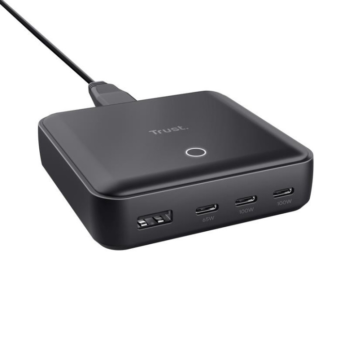 Cargador Sobremesa Trust Maxo USB 100W 4 Puertos | InfoChen