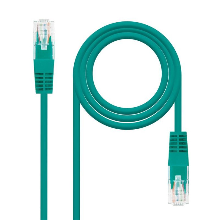 Cable De Red CAT.6 Utp 0.5M Nanocable Green | InfoChen Canarias