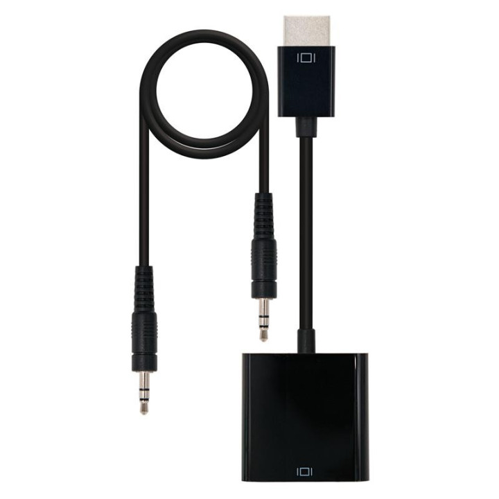 Cable Conversor HDMI A M-Svga 10CM Black + 1M | InfoChen Canarias