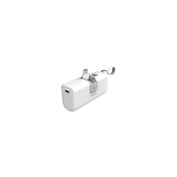 Powerbank Trust Pacto 5000MAH USB-C Pd White | InfoChen Canarias