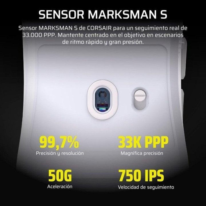 Raton Gaming Corsair Sabre Pro Ultralight Wireless White |