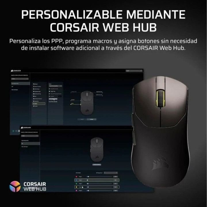 Raton Gaming Corsair Sabre Pro Ultralight Wireless White |