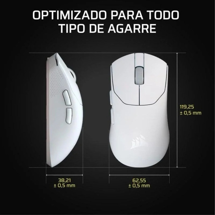 Raton Gaming Corsair Sabre Pro Ultralight Wireless White |