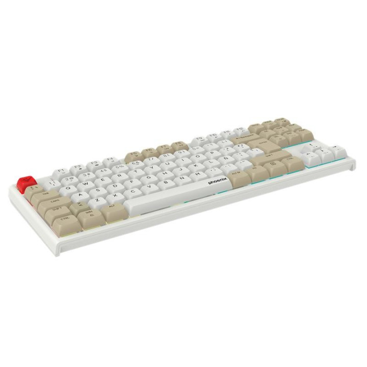 Teclado Phoenix Royal Gaming Mecanico TKL USB RGB White |