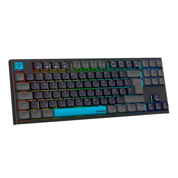 Teclado Phoenix Royal Gaming Mecanico USB RGB Black | InfoChen