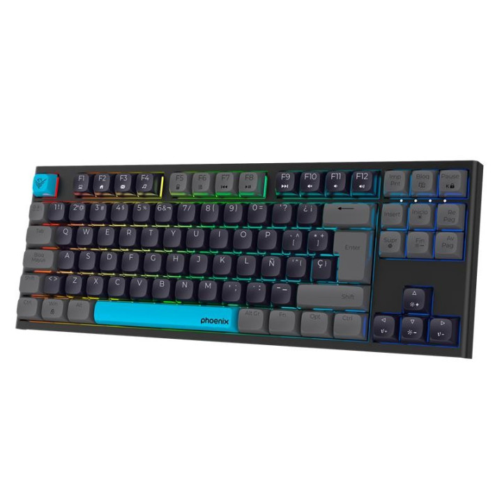 Teclado Phoenix Royal Gaming Mecanico USB RGB Black | InfoChen