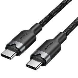 Cable USB-C Vention Tipo USB-C/m - USB-C/m 3A 60W 2M Aluminio