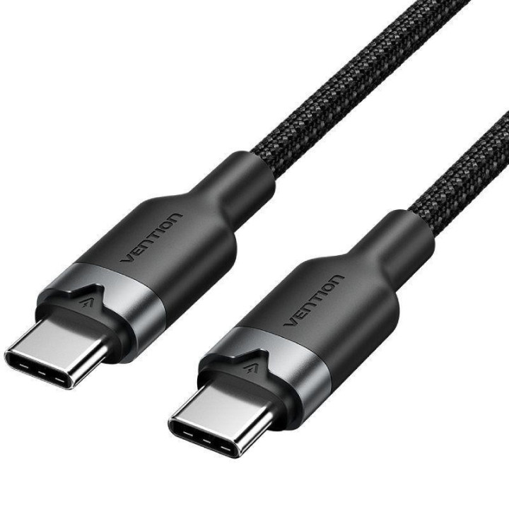 Cable USB-C Vention Tipo USB-C/m - USB-C/m 3A 60W 2M Aluminio