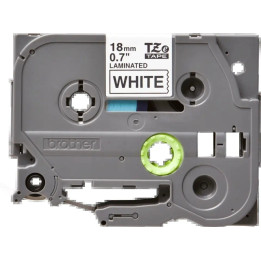 Cinta Brother TZE-241 18MM Blanco/negro | InfoChen Canarias
