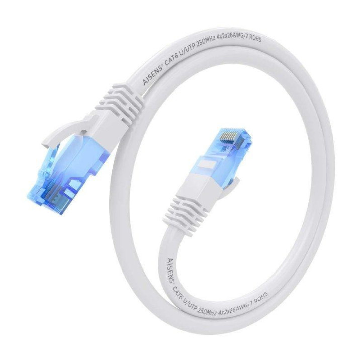 Cable De Red CAT.6 Utp 1M Aisens White | InfoChen Canarias