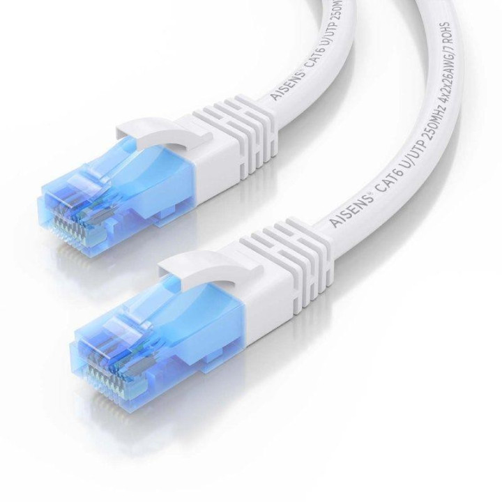 Cable De Red CAT.6 Utp 1M Aisens White | InfoChen Canarias