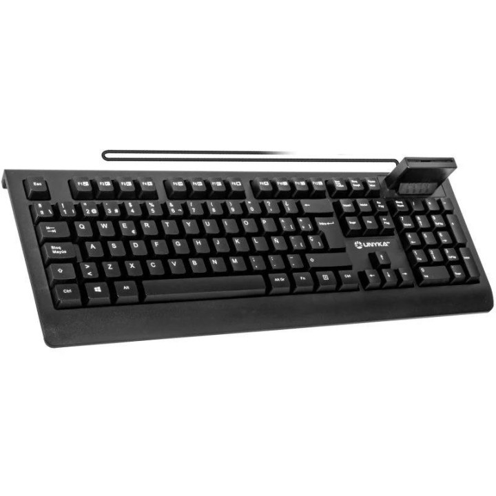 Teclado + Lector Unyka KB918 Lector Inteligente Tipo Pc/sc 2.0