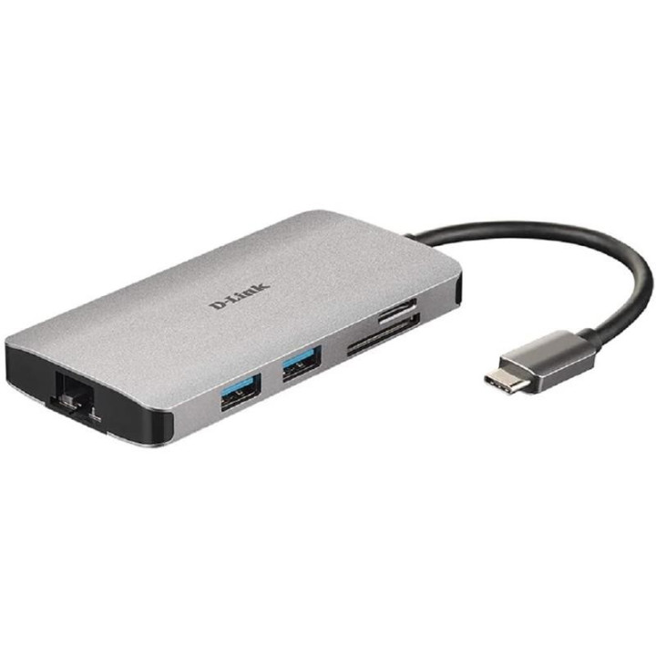 Dock Hub USB D-Link 8 En 1 DUB-M810 USB-C | InfoChen Canarias