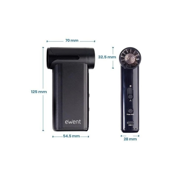 Pistola Aire Electrico Limpiapolvo Ewent 130W Recargable |