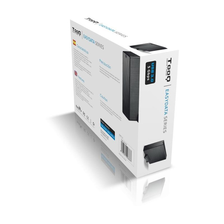 Caja Externa Tooq HDD 3.5 USB 3.0 Black | InfoChen Canarias