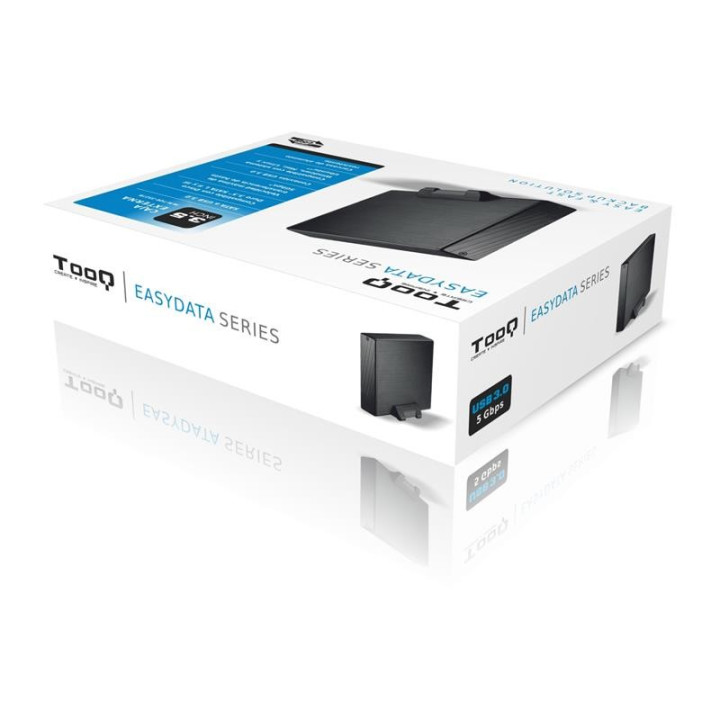 Caja Externa Tooq HDD 3.5 USB 3.0 Black | InfoChen Canarias