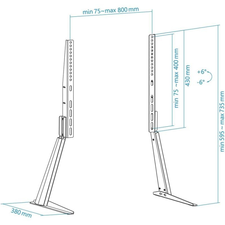 Soporte Tooq Sobremesa Para Tv/monitor 32-70 | InfoChen Canarias