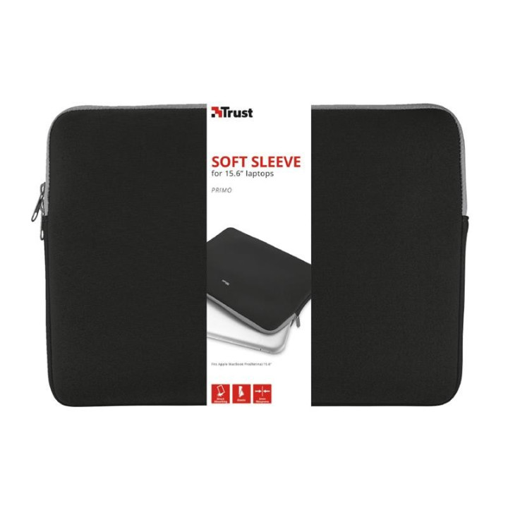 Funda Protectora Trust Sleeve 15.6 Trust Black | InfoChen
