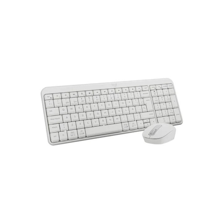 Teclado + Raton Logitech MK250 Wireless White | InfoChen Canarias