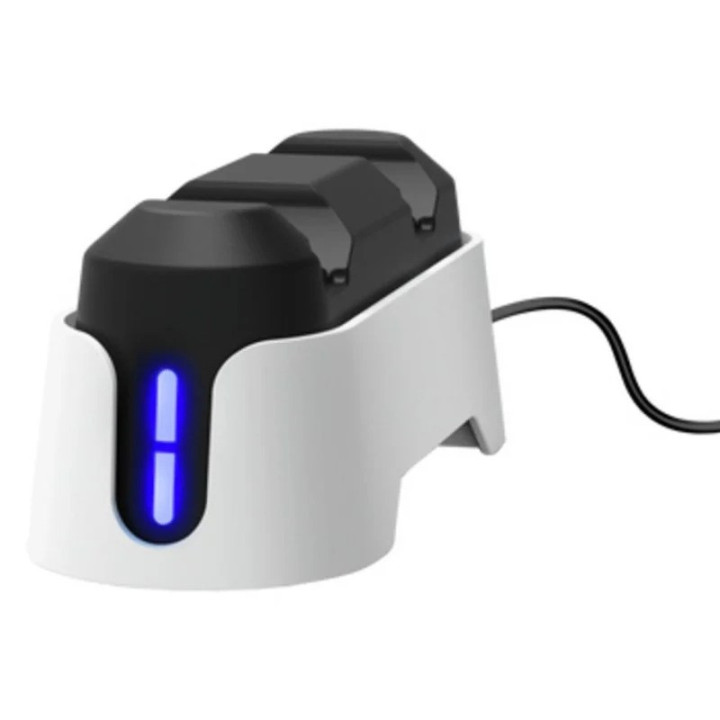 Base De Carga Trust Gxt 228 Para 2 Mandos PS5 RGB Black/white |