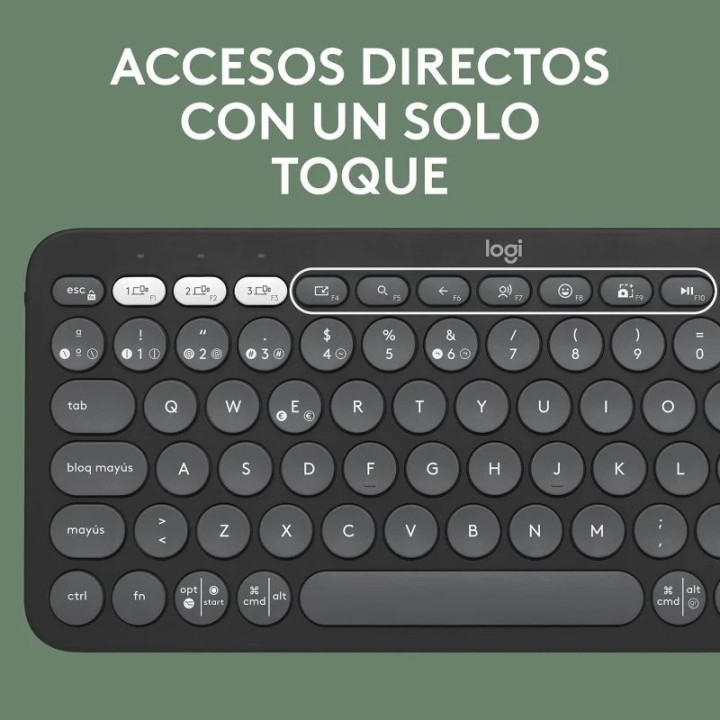 Teclado Logitech Pebble Keys 2 K380S TKL Wireless Black |