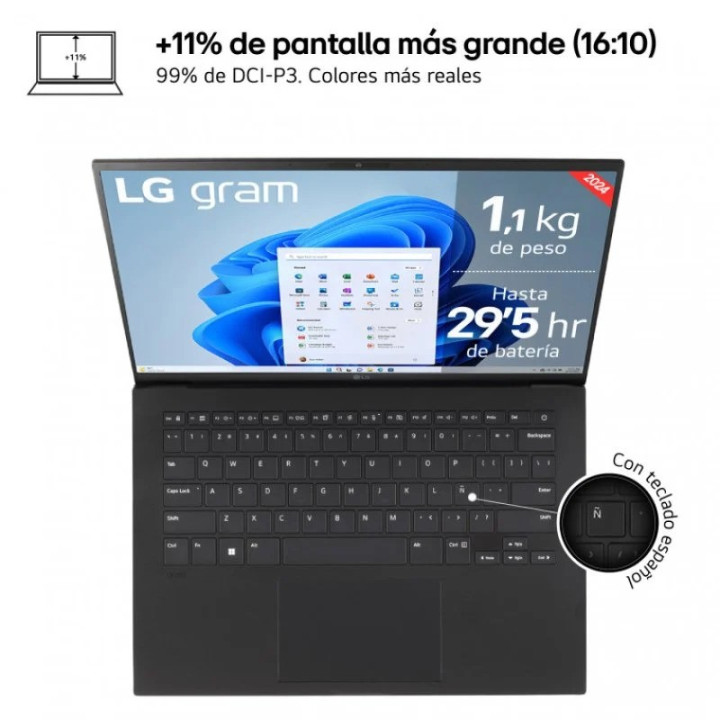 Portátil Lg Gram Ultra 7 155H/32GB/SSD1TB/14 /W11HOME | InfoChen