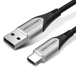 Cable Vention USB-C 2.0 USB-C/m - USB-A/m 480MBPS Trenzado 1M