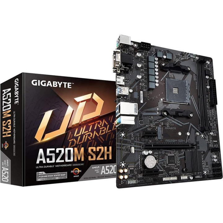 Placa Base Gigabyte GA-A520M-S2H AMD VGA + DVI + HDMI | InfoChen