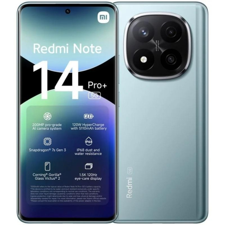 Smartphone Xiaomi Redmi Note 14 Pro+ 6.67 8GB/256GB/200MP/NFC/5G