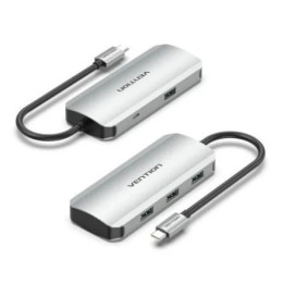 Hub Vention USB-C 4 Puertos USB 3.0 / Microusb Pd | InfoChen