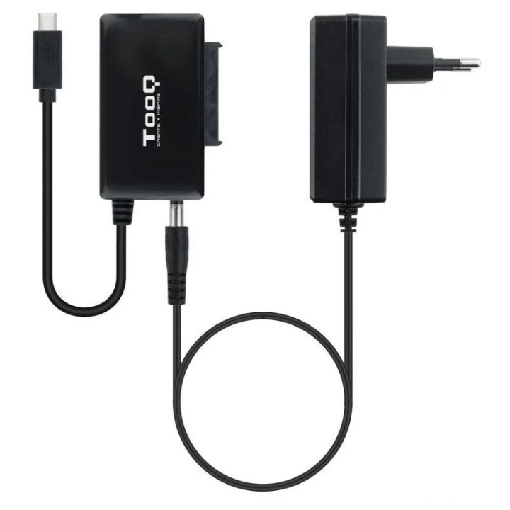 Adaptador USB 3.0 USB-C Tooq Disco Duro Sata 2.5/3.5 Alimentador