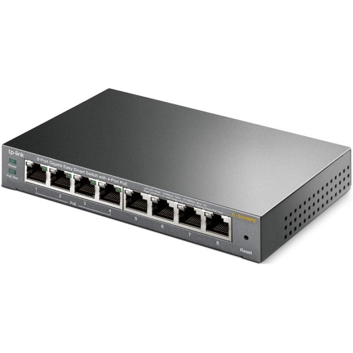 Switch Tp-Link Gigabit 8 Puertos TL-SG108PE Easy Smart