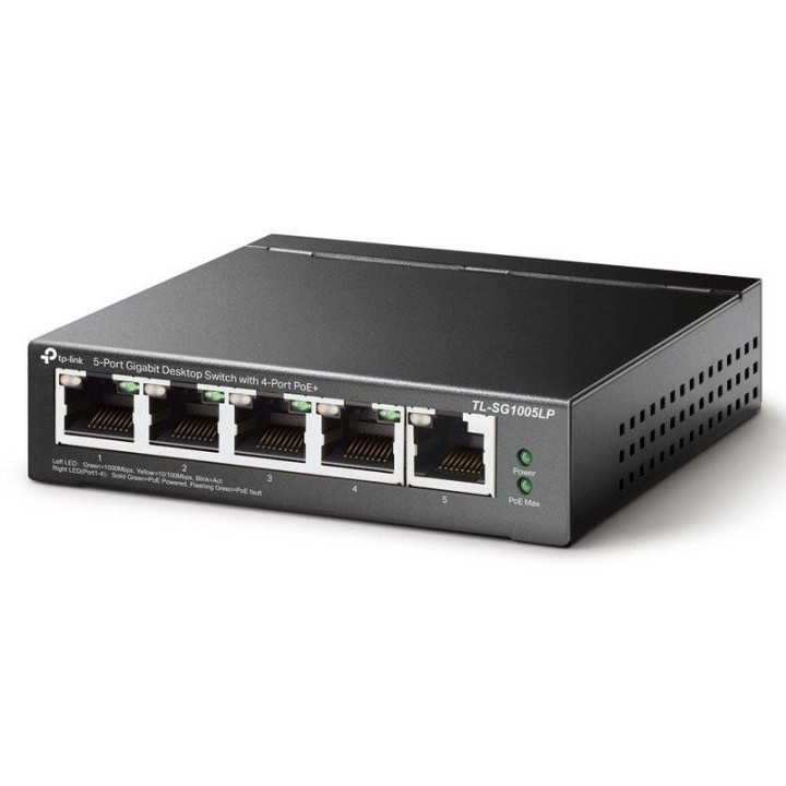 Switch Tp-Link Gigabit 5 Puertos 4 Poe+ TL-SG1005LP | InfoChen