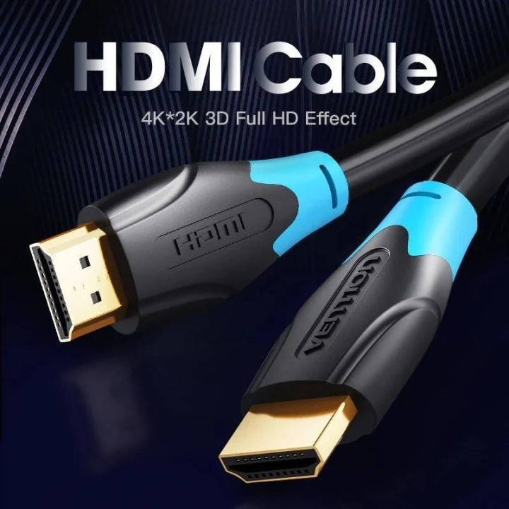 Cable HDMI 2.0 4K Hdmi/m - Hdmi/m 1.5M Vention Black | InfoChen