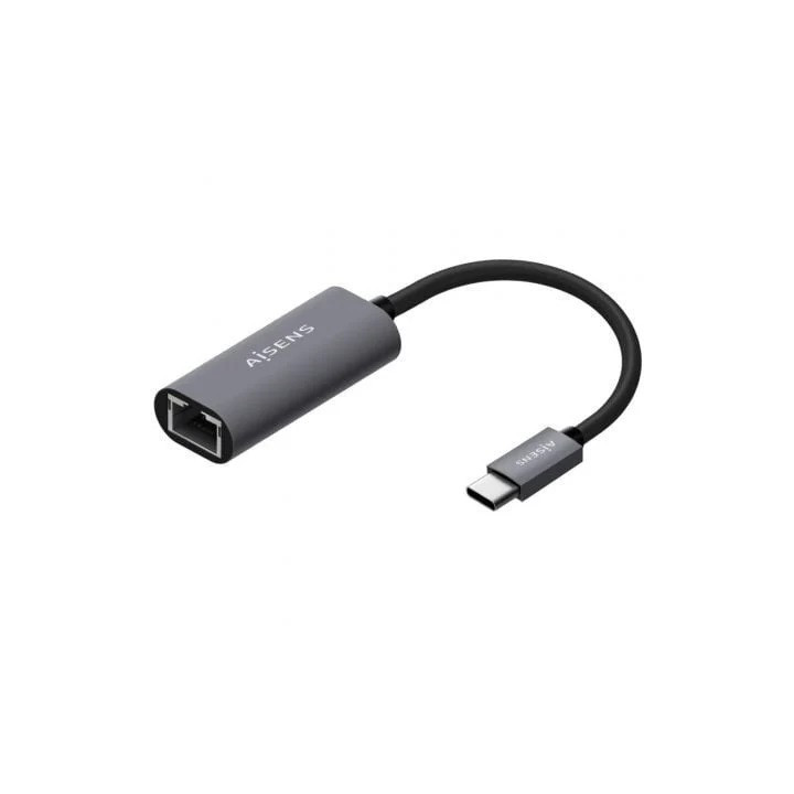 Adaptador Aisens USB-C A Ethernet Giga Grey | InfoChen Canarias