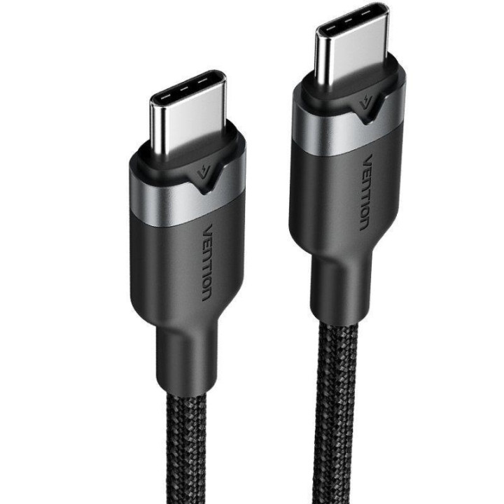 Cable USB-C Vention Tipo USB-C/m - USB-C/m 3A 60W 2M Aluminio