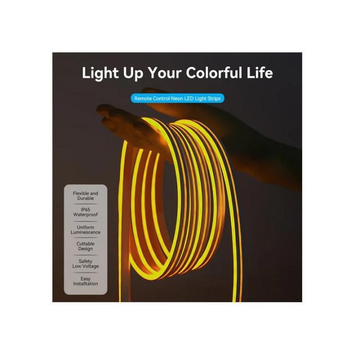 Tira LED Vention Silicona Neon RGB Control Remoto 5V 2M |