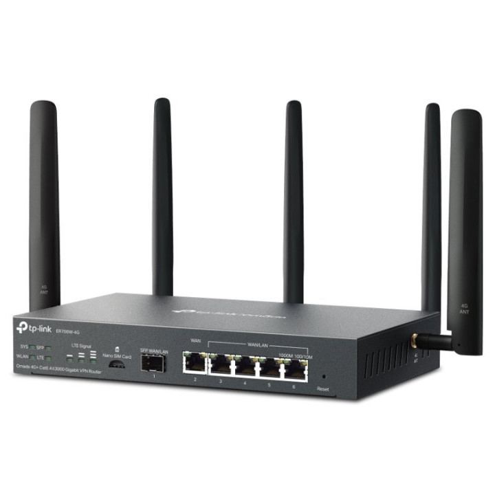 Router Tp-Link ER706W-4G Vpn 4G+ Lte WIFI 6 AX3000 | InfoChen