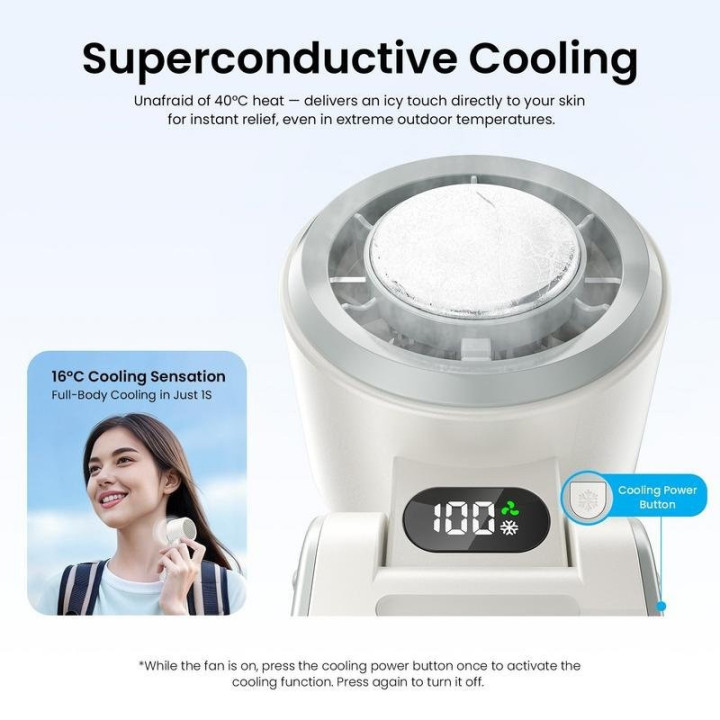 Ventilador De Mano Vention 100 Velocidades Black | InfoChen