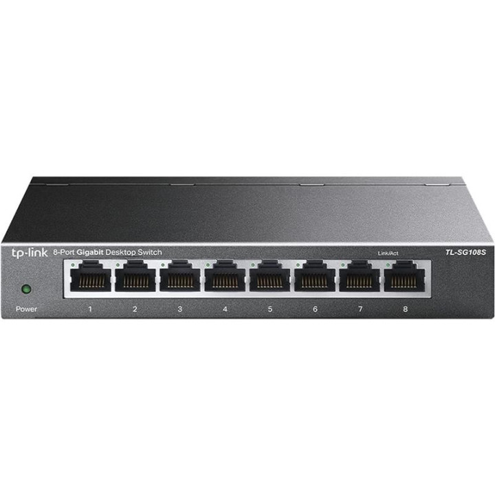 Switch Tp-Link Gigabit 8 Puertos Desktop Duplex TL-SG108S |